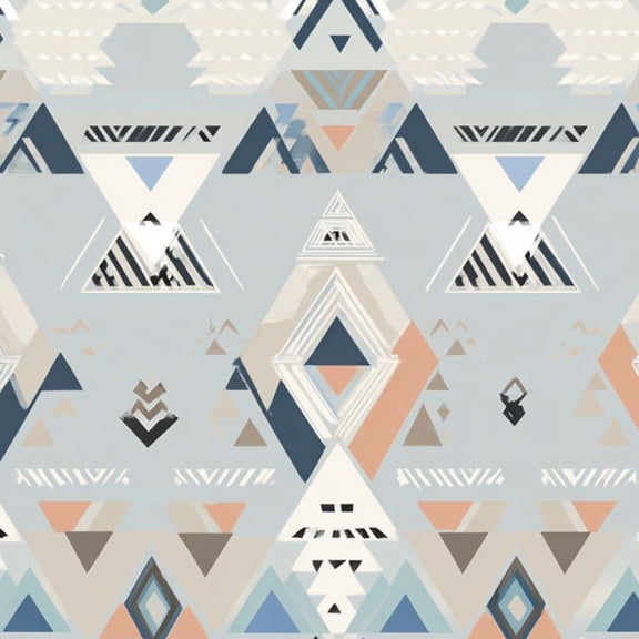 Peel and Stick Wallpaper 23.6in x 9.8ft Abstract Geometric Mountain Triangle Soft Pastel Tones Contact Paper Vinyl Waterproof Self Adhesive Wall Paper for Bedroom Shelf Cabinet Renter Friendly