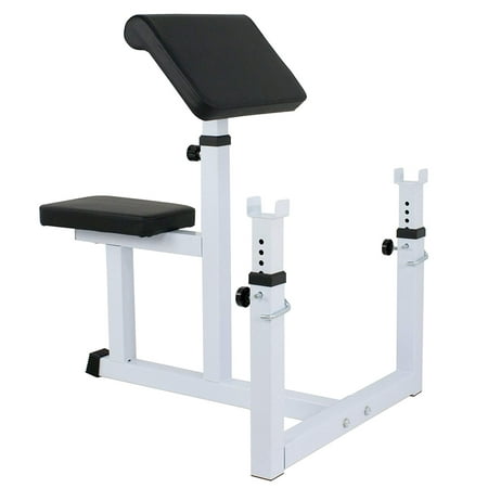 ZENSTYLE Arm Curl Weight Bench Seated Preacher Isolated Dumbbell