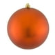 Ornement de Boule de Noël Incassable Orange Mat 8" (200mm) – image 1 sur 1
