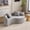 Light Gray, variant on S-Curved Chenille Sectional Sofa with Dual-Depth Seating, 66.9" Modern Loveseat Couch with Pillows, Modular Sofa Couch, Comfy Luxury Floor Sofa for Apartment, Living Room, Office, Brown