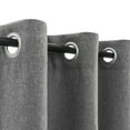 thumbnail image 6 of Curtainking Linen Textured Curtain 96 Inch Length for Living Room Darkening Light Grey Bedroom Curtain Thermal Insulated Grommet Top 1 Panel Window Curtain Drape Light Gray, 6 of 8