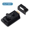 thumbnail image 2 of Cerradura nocturna de sobreponer SUMBIN con cilindro de zinc negro, 2 of 4