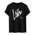 thumbnail image 3 of PNTUTB Men's Fashion Valentine's Day Themed Prints Casual Loose Short Sleeve Crew Neck Comfortable T-shirt, 3 of 5