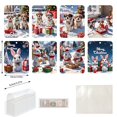 thumbnail image 3 of Fiudx Ofertas relámpago del día Monedero de madera con forma de tarjeta original de 8 piezas, bonito monedero de madera, colgante de monedero navideño, decoración del hogar, 3 of 7