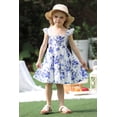 thumbnail image 3 of Happy Town Toddler Girl Summer Dress Kids Sleeveless Ruffle Dresses for Girls Summer Beach Sundress, 3 of 8