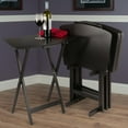 thumbnail image 3 of Winsome Anila 5-Pc Set Fan Shape Snack Table Coffee Finish, 3 of 9