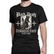 thumbnail image 5 of Camiseta con cuello redondo para hombre camisa de manga corta tops de algodón color negro, 5 of 6