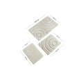 thumbnail image 4 of Chilai Home by Alessia - Wave - Ecru Bathmat Set, 4 of 5