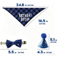 thumbnail image 2 of Dog Birthday Party Decoration Set with "Woof" Balloons, Bandana, Party Hat and Bowtie for Pet Birthday Celebration Blue 25" x 17", 2 of 6