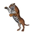 thumbnail image 2 of Tiger Wall Decal by Wallmonkeys Peel and Stick Graphic (18 in H x 16 in W) WM146579, 2 of 4