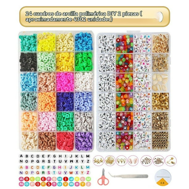 Kit de Manualidades de Joyas con Cuentas de Arcilla para Hacer Pulseras, 4302 Piezas: Pulseras, Collares y Regalos de Manualidades, Ideal para Preadolescentes, Niñas y Niños de 8 Años+