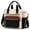 Black White, variant on Women's Insulated Large Lunch Bag - Wide Opening, Leakproof, with Cup Holder - Tote for Work, Picnic, Gift (Leopard)
