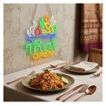 thumbnail image 3 of Letrero De Neón Thai Food Open, Ideal Para Decoración De Pared De Cocina Y Restaurante, Con Luz Regulable De 42cmx52cm, 3 of 7