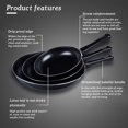 thumbnail image 3 of Frying Pan Non-stick Mini Thick Steak Cookware Fryer Flat Pan Iron Pancake Egg Fryer Kitchen Cookware, 25cm, 3 of 8