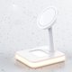 thumbnail image 5 of Cargador inalámbrico 2 en 1 con luz USB, accesorios magnéticos, soporte rápido para regalos. blanco, 5 of 9