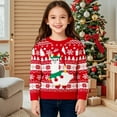 thumbnail image 2 of JLMSPLWG Funny Christmas Tshirts Christmas Sweatshirt Girls Christmas Bow Shirt Sweatshirts Girls Kids Tshirts Boys Little Boys Clothes Childrens, Red 7-8 Years, 2 of 4
