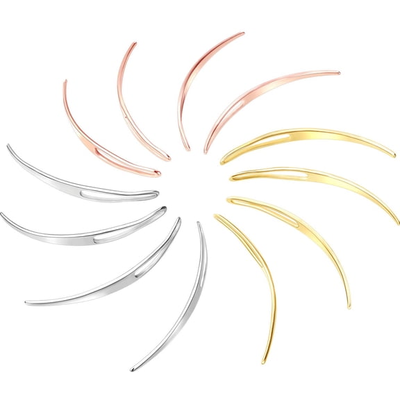 Hair Clip Kit for Dreadlocks, 12 Pieces Interlocking Crochet Needles and Hair Tools for Maintaining Locs, 3 Colors, Unisex Adults