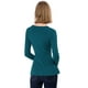 thumbnail image 5 of INSPIRE CHIC Día de San Patricio Top De Peplum De Punto Jersey Acanalado De Manga Larga Con Cuello En V Para Mujer Azul verde XS, 5 of 6