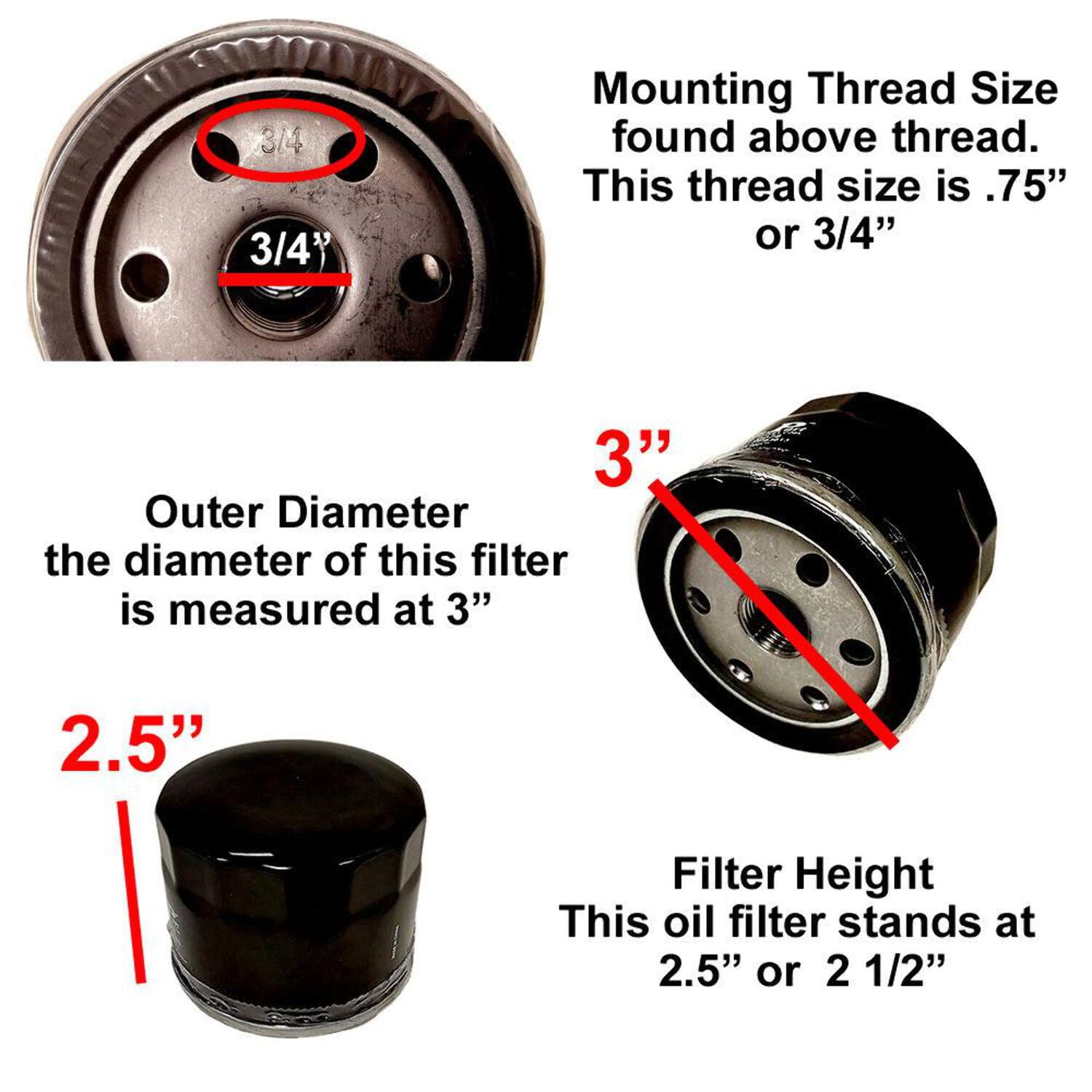 DOUBLE OIL CHANGE KIT - (4) TY22029 + (2) AM125424 FITS JOHN DEERE
