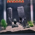 thumbnail image 4 of 2-piece Aquarium Decoration,City Ruins Battle Damaged Building Decoration,Fish And Shrimp Hole Hiding Place,Resin Castle Hiding Place., 4 of 5