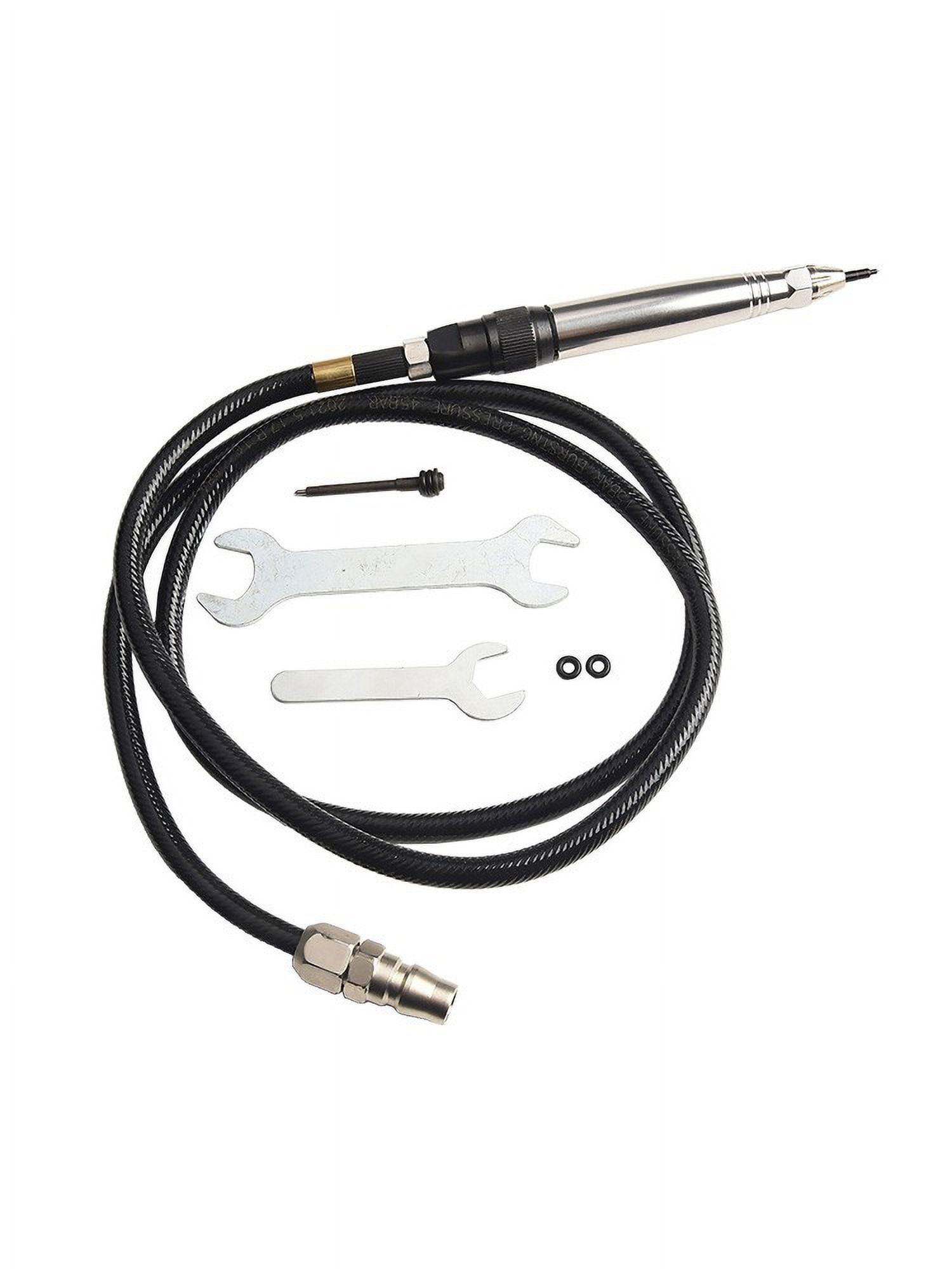 Pneumatic Air Scribe Engraving Pen Pencil Style Lettering Tool Kit 0.25inch Hose