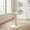 White, variant on 27.6" Walnut Round Dining Table - Mid-Century Modern Bistro Table for Small Spaces