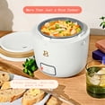 thumbnail image 2 of Beautiful 3-Cup Cooked, 1-Cup Uncooked Portable Rice and Soup Cooker with EverGood Ceramic Nonstick Coating, White Icing by Drew Barrymore, 2 of 13