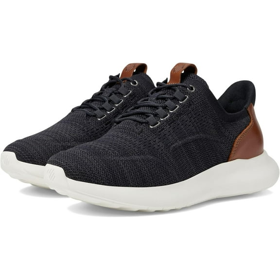 Johnston & Murphy Men's Amherst  Knit Plain Toe Black Heathered Knit 25-0625