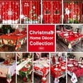 thumbnail image 4 of DIVA EN CAMINO DEC Christmas Tartan and Santa Tablecloth 60x102 Inch - Waterproof Holiday Decor Printed New Year''s Eve Rectangular Table Cloth - Washable Fabric Xmas Table Cover for Outdoor, Indoor, 4 of 5