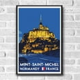 thumbnail image 2 of Mont-Saint-Michel Vintage Travel Poster / Postcard WPA Style Retro Normandy France, 2 of 4
