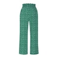 thumbnail image 7 of UAMVSH Wide Leg Palazzo Pants for Women Floral Print Summer Beach Vacation Pants Baggy Lightweight Smocked Waist Boho Flowy Pants, 7 of 7