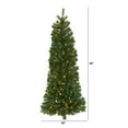 thumbnail image 3 of 4ft. Flat Back Wall Hanging Artificial Christmas Tree with 50 Clear LED Lights, 3 of 5