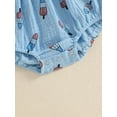 thumbnail image 6 of Okbabeha 4th of July Baby Girl Outfit Newborn Baby Girl Fourth Of July Bodysuit Summer Bubble Romper Headband Independence Day Clothes, 6 of 7