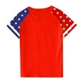 thumbnail image 6 of FamilyThread Kids Fourth of July Shirt for Boys Girls Red White and Blue Shirt America Flag Short Sleeve Patriotic American Flag Kids Clothing, 6 of 6