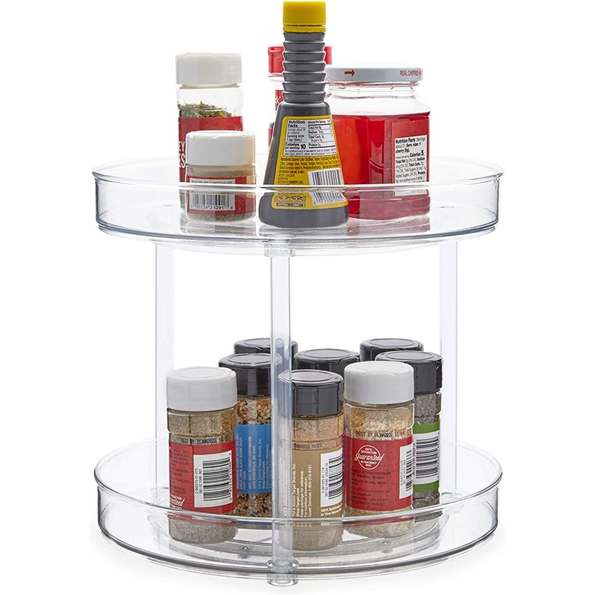 Details about   Lazy Susan-2 Tier-Non Skid-Spinning Turntable-Pantry/Cabinet/Counter 