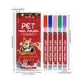 thumbnail image 3 of Kinbax Dog Nail Polish Set - 10ml Pet Safe Nail Care and Coloring Kit, Nail Doodle Pens for Pet Lovers and Grooming, 3 of 5