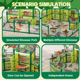 thumbnail image 3 of LINXUXIE 215PCS Dinosaur House Play Set, Dinosaur Theme Park with 36 Realistic Dinos and Large Battle Cage, Dinosaur Toy for 1-3 3-5 5-8 Year Old, 3 of 7