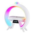 thumbnail image 1 of Reloj despertador digital con luz colorida, electrónico, reloj de escritorio, iluminación ambiental, altavoz 3 en 1 para dormitorio, mesita de noche,, 1 of 9
