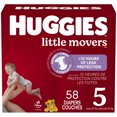 thumbnail image 1 of Huggies Little Movers Baby Diapers, Giga pack, Size 5 (27+ lbs), 58 Count, 1 of 9
