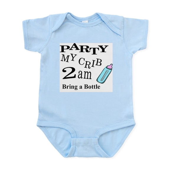 CafePress - PARTY MY CRIB Infant Bodysuit - Baby Light Bodysuit, Size Newborn - 24 Months