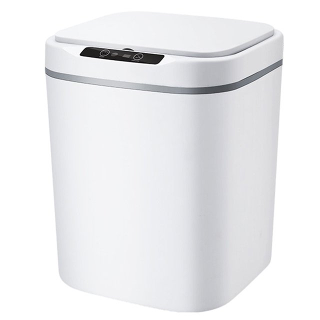Caja de almacenamiento de basura de interior intnte para sa de estar, 15l Sunnimix Bote de basura sensor inteligente