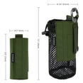 thumbnail image 5 of BASSDASH Water Bottle Pouch with Molle Straps Belt Clip Carabiner Foldable Mesh Holder Bag for Travel Fishing Hunting Hiking Outdoor Activities, 5 of 7