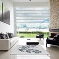 thumbnail image 7 of Ahgly Company Machine Washable Indoor Rectangle Transitional White Smoke Area Rugs, 6' x 9', 7 of 7