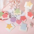 thumbnail image 1 of Bonita tarjeta de felicitación plegable, tarjetas de agradecimiento con forma de estrella, árbol, corazón, flor, galletas, Mensaje de cumpleaños con agujeros, 12x9,8 cm, 1 of 3