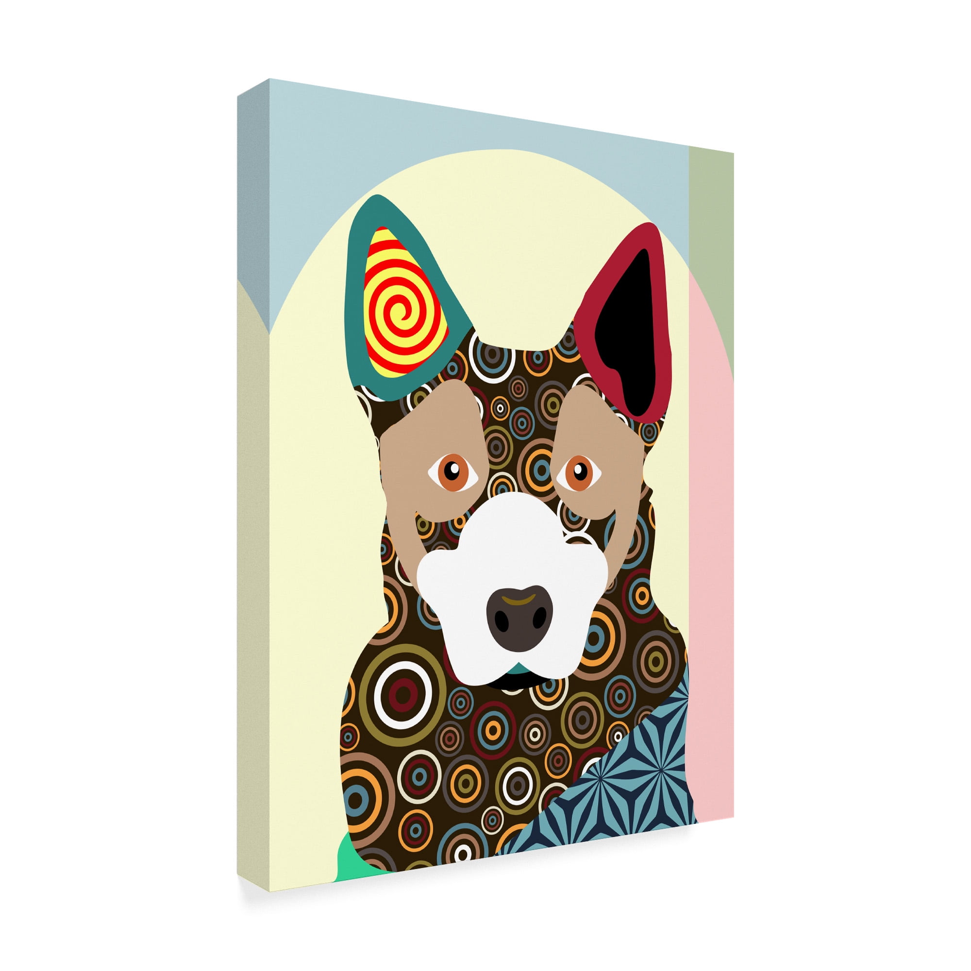 Trademark Fine Art 'Australian Cattle Dog' Canvas Art by Lanre Adefioye