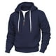thumbnail image 1 of Sudadera con capucha para hombre, color sólido, informal, a la moda, holgada, de manga larga, con cremallera, sudadera con capucha, blusa de poliéster para hombre, 1 of 6
