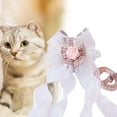 thumbnail image 5 of Cat Harness with Camellia - Comfortable, Break Free, Three-dimensional Effect, Adjustable, Dress Up - Polyester Wings Bow Cat Leash for Puppy, 5 of 8