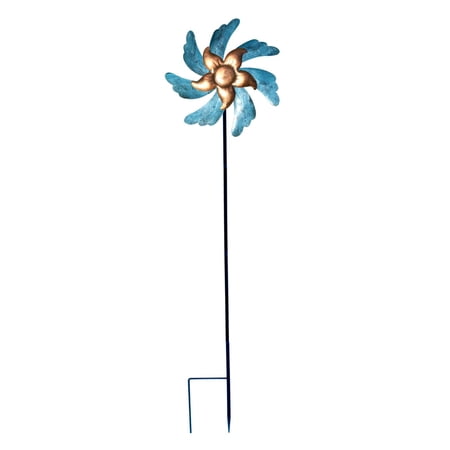 Windmill Garden Yard Vertical Patio Lawn Stake Metal Sculpture Unique Decoration Your Mood