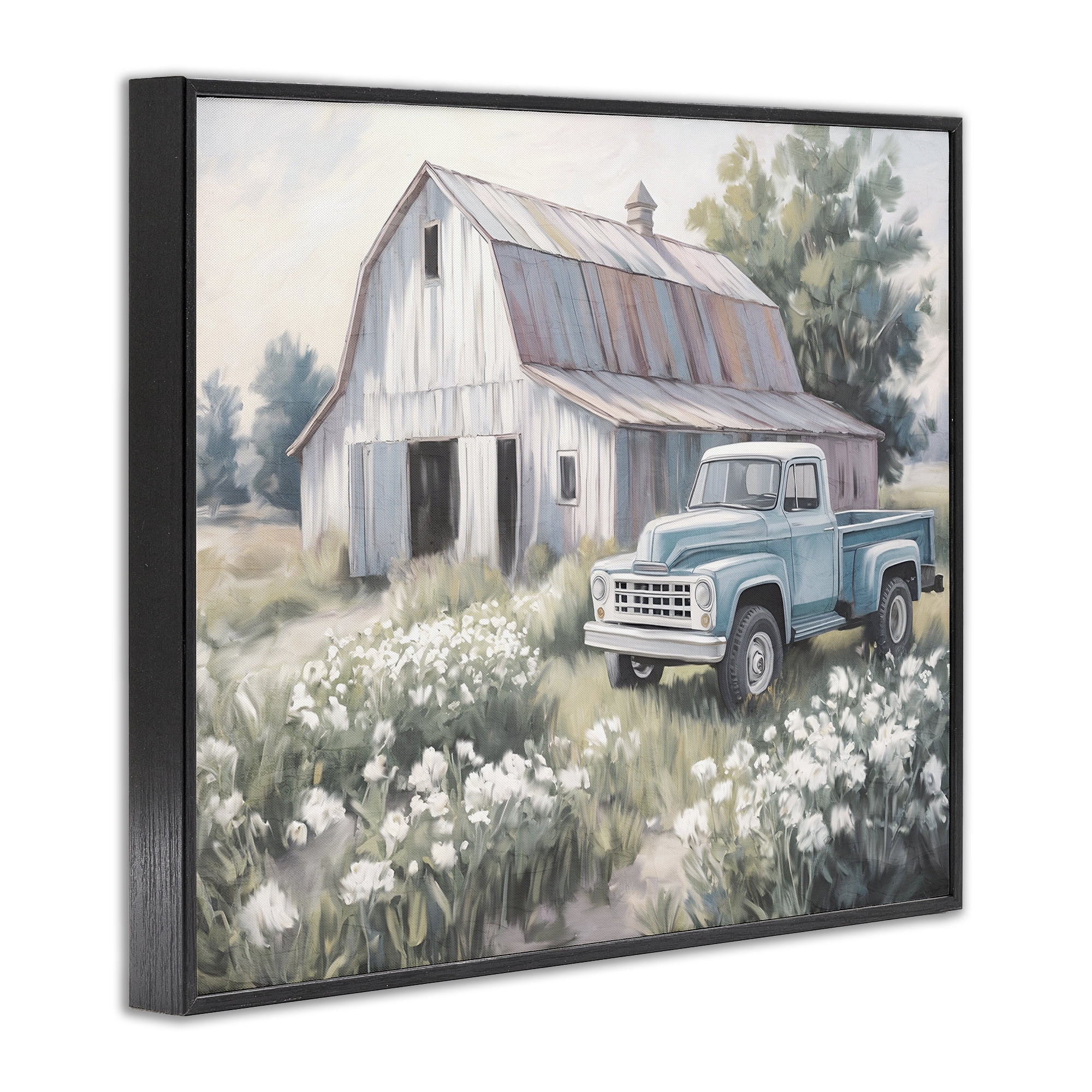 Stupell Industries Pastoral Farm Dreams Black Framed Giclee Art, design by Kim Allen