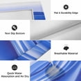 thumbnail image 6 of Blue Striped Outdoor Rug for Patio/Deck/Porch, Non-Slip Large Area Rug 5 x 7 Ft, Modern Abstract Art Wave Moire Gradient Indoor Outdoor Rugs Washable Area Rugs, Reversible Camping Rug Carpet Runner, 6 of 8